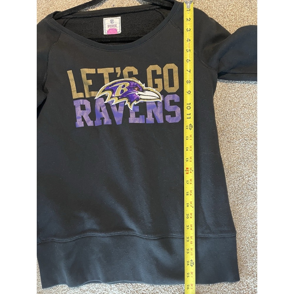 Victoria's Secret PINK brand Baltimore Ravens pullover sweatshirt Large - Picture 5 of 6